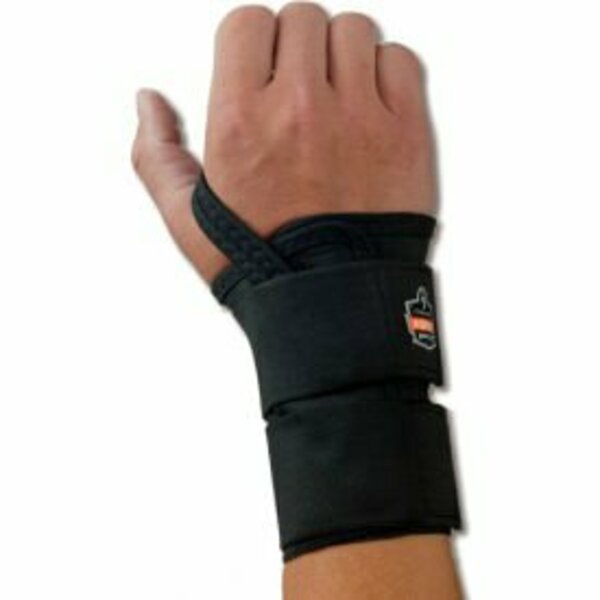 Ergodyne ProFlex 4010 Double Strap Wrist Support, Black, Small, Left 70032